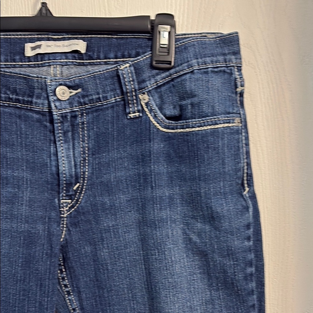Levi's Women's Boot Cut Jeans - Dark Blue - Picture 4 of 7